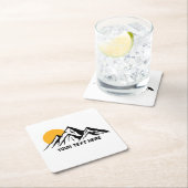 Mountain Painting Wilderness op maat Kartonnen Onderzetters (Insitu)