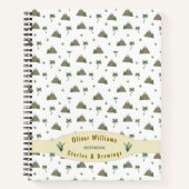 Mountain Palm Adventure Travel Custom Personalized Notitieboek (Voorkant)