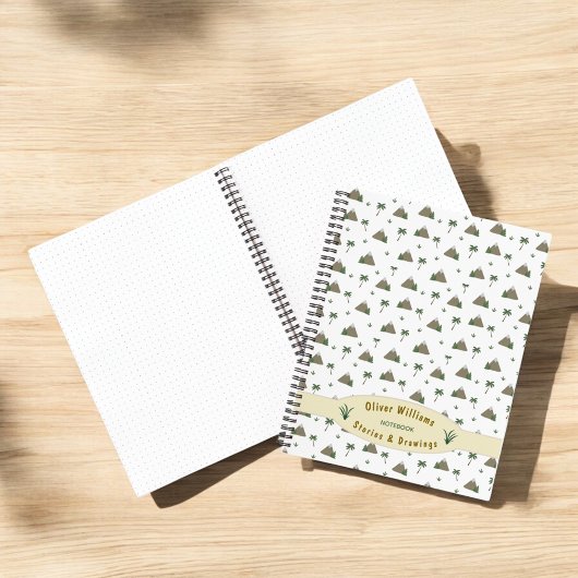 Mountain Palm Adventure Travel Custom Personalized Notitieboek