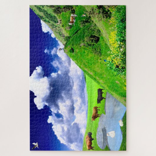 Mountain Paradise Puzzle Legpuzzel (Verticaal)