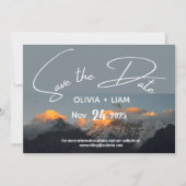 Mountain Park slaat de datum van de bestemmingsuit Save The Date (Voorkant)