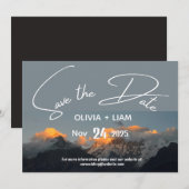 Mountain Park slaat de datum van de bestemmingsuit Save The Date (Voorkant / Achterkant)