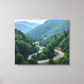 Mountain Pass Canvas Afdruk (Voorkant)