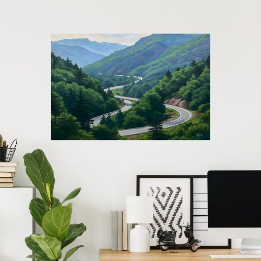 Mountain Pass Poster (Thuiskantoor)