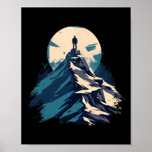 Mountain Peak Explorer Design - Klimmen En Natuur Poster