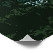 Mountain Peaks digitale kunst - John Muir quote Poster (Hoek)