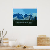 Mountain Peaks digitale kunst - John Muir quote Poster (Keuken)