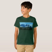 Mountain Peaks digitale kunst - John Muir quote T-shirt (Voorkant volledig)