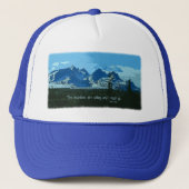Mountain Peaks digitale kunst - John Muir quote Trucker Pet (Voorkant)