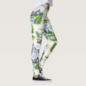 Mountain Peaks Naadloos Patroon Leggings (Rechts)