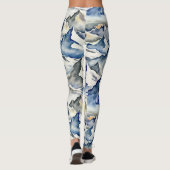 Mountain Peaks Naadloos Patroon Leggings (Achterkant)