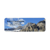 Mountain Peaks Return Address Labels (Voorkant)