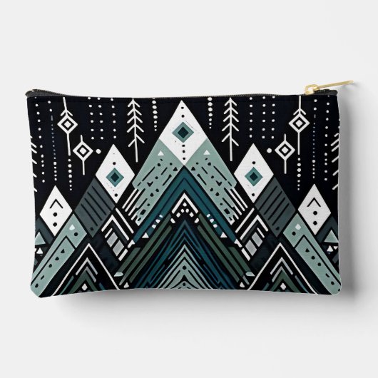 Mountain Peaks Tribal Geometric Etui (Achterkant)