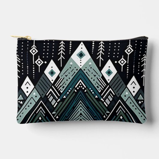 Mountain Peaks Tribal Geometric Etui (Voorkant)