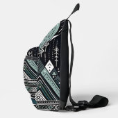 Mountain Peaks Tribal Geometric Sling Bag (Rechts)