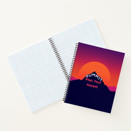 Mountain Perspective | Integrated Summit Typograph Notitieboek (Binnen)