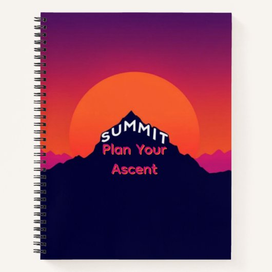 Mountain Perspective | Integrated Summit Typograph Notitieboek (Voorkant)