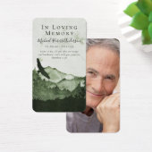Mountain Photo Funeral Prayer Kaart (Bureau)