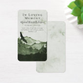 Mountain Photo Funeral Prayer Kaart (Bureau)