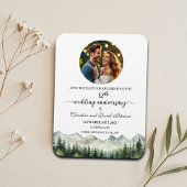 Mountain Pine 12 Wedding Anniversary Save the Date Magneet