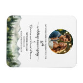 Mountain Pine 12 Wedding Anniversary Save the Date Magneet (Horizontaal)