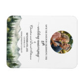 Mountain Pine 19 Wedding Anniversary Save the Date Magneet (Horizontaal)