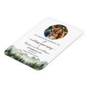 Mountain Pine 1 Wedding Anniversary Save the Date Magneet (Linkerzijde)