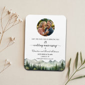 Mountain Pine 21 Wedding Anniversary Save the Date Magneet