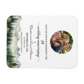 Mountain Pine 24 Wedding Anniversary Save the Date Magneet (Horizontaal)