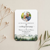 Mountain Pine 44 Wedding Anniversary Save the Date Magneet