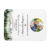 Mountain Pine 58 Wedding Anniversary Save the Date Magneet (Horizontaal)