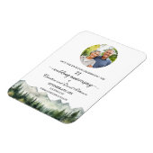 Mountain Pine 73 Wedding Anniversary Save the Date Magneet (Linkerzijde)