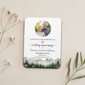Mountain Pine 75 Wedding Anniversary Save the Date Magneet