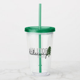 Mountain Pine Cabin Vakantiehuis - Acryl Drinkbeker