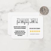 Mountain Pine Cabin Vakantiehuis Dank u kaart Notitiekaartje (Voorkant / Achterkant in situ)