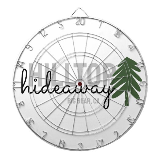 Mountain Pine Cabin Vakantiehuis - Dartboard Dartbord (Voorkant)