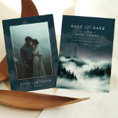 Mountain Pine Forest Fog Sla de datum op Kaart