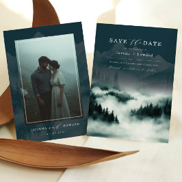 Mountain Pine Forest Fog Sla de datum op Kaart