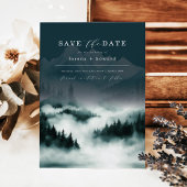 Mountain Pine Forest Fog Sla de datum op Kaart