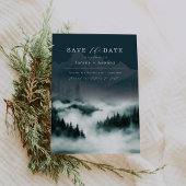 Mountain Pine Forest Fog Sla de datum op Kaart