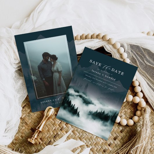 Mountain Pine Forest Fog Sla de datum op Kaart