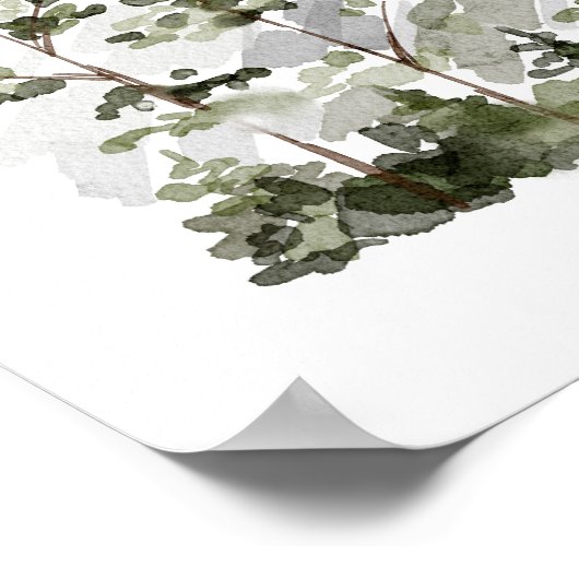 Mountain Pine Forest Wedding Welcome Poster (Hoek)