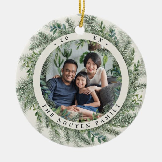 Mountain Pine - Persoonlijke foto Keramisch Ornament (Voorkant)