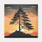 Mountain Pine Refrigerator Magnet - Majestic Fores (Voorkant)