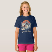 Mountain Pine Skien sinaasappel Sunset Familie T-shirt (Voorkant volledig)