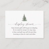 Mountain Pine Tree Display Douche Informatiekaartje (Voorkant)