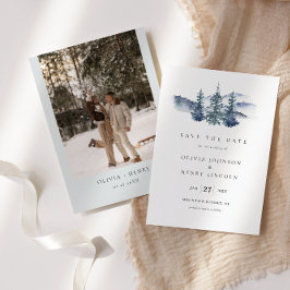 Mountain Pine Tree Photo Sla de datum Kaart op