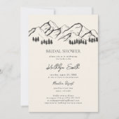 Mountain Pine Tree Rustiek Outdoor Vrijgezellenfee Kaart (Voorkant)