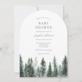Mountain Pine Trees Baby shower Arch Kaart (Voorkant)