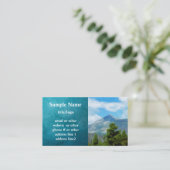 Mountain Pine Trees Colorado natuur Art Custom Visitekaartje (Staand voorkant)